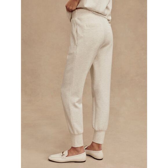 NWOT Varley The Slim Cuff Pant 25" in Ivory Marl Size Small - Picture 2 of 10